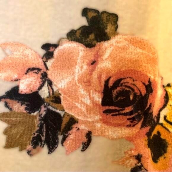  HAPTICS Long Sleeve Floral Soft 100% Cotton midi dress size small New! - Picture 5 of 9